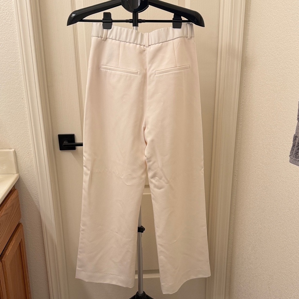 Abercrombie & Fitch Off-White Wide Leg Trousers - Picture 4 of 4